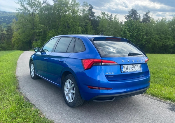 Skoda Scala cena 57500 przebieg: 146100, rok produkcji 2019 z Czarnków małe 121